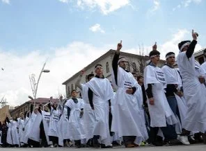 Erzurum'da Mısır protestosu