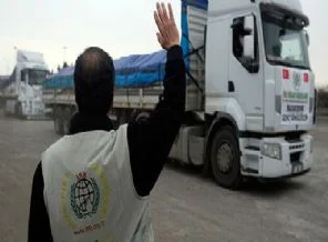 Mavi Marmara şehitleri adına 100 tonluk gıda yardımı