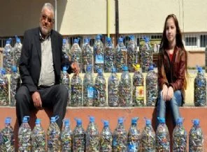 Örnek dede ile torun rekora koşuyor