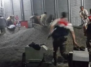 600 ton çekirdeğin altında kaldı!