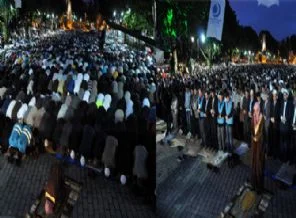 Ayasofya'da binler Kabe İmamıyla namaz kıldı