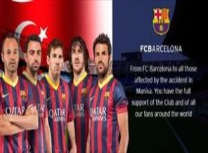 Barcelona'dan Soma mesajı