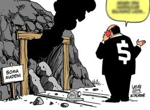 Brezilyalı karikatürist Soma faciasını çizdi