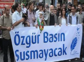 Diyarbakır'da Barzani protestosu