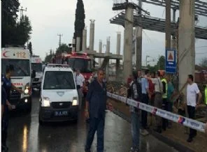 Hızlı tren inşaatında göçük, enkaz altında kalanlar var