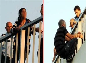 İntihardan vazgeçip karısını dövdü