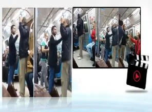 İstanbul metrosunda Soma tartışması