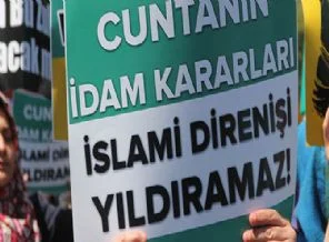 Mısır'daki idamlara karşı Beyazıt'a yürüdüler!