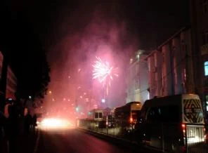 Okmeydanı'ndaki korsan gösteri