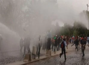Soma protestosunda polisle çatıştılar