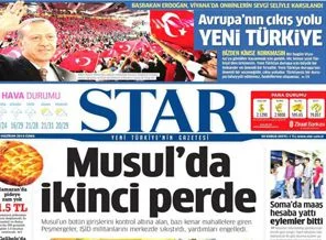 20 Haziran 2014 gazete manşetleri
