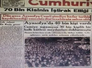 Ayasofya'da bir Ramazan gecesi...