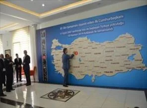 Cumhurbaşkanına özel harita