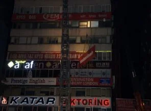 Dershane tabelasına gece operasyonu!
