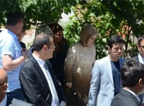 Emine Erdoğan ve Bakanlar Soma'da