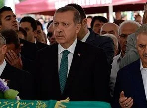 Erdoğan cenaze törenine katıldı