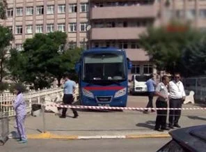 Hastane bahçesinde mahkum kaçırma girişimi