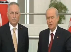 İhsanoğlu Bahçeli ile görüştü