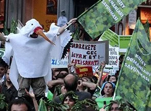 İstiklal'de 3. havalimanı protestosu