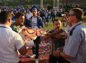 Mezuniyet töreninde Soma gerginliği