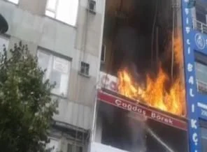 Şişli'de yangın!