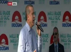 Erdoğan Bursa'da konuşuyor