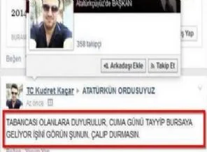 Erdoğan'ı hedef gösterdi, tutuklandı