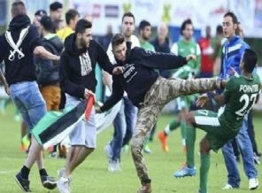 Hazırlık maçında Filistin kavgası - Video