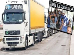Tır şoförleri serbest bırakıldı