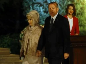 Cumhurbaşkanı Erdoğan'ın Köşk'teki ilk resepsiyonu
