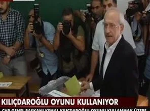 Kılıçdaroğlu oyunu kullandı