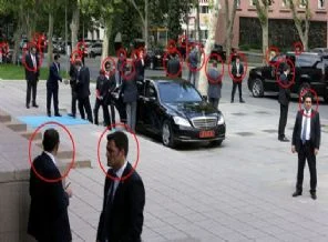 Davutoğlu'nun korumalarının fotoğrafı sosyal medyayı salladı