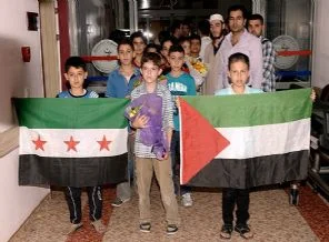 Savaşın çocukları 'barış' için ant içti