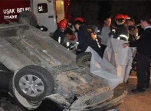 Uşak'ta feci kaza!