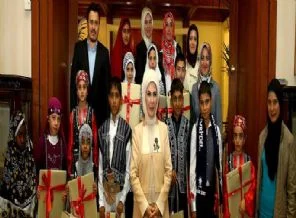 'Dünya Yetimleri' Emine Erdoğan'ı ziyaret etti
