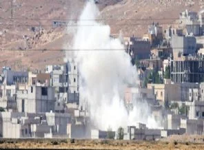 Kobani'de sokak çatışmaları yaşanıyor