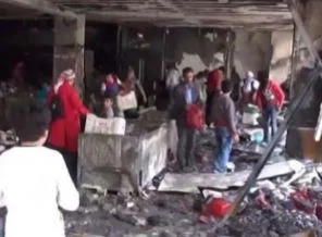 Önce yakıldı sonra yağmalandı!