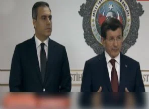 Davutoğlu'ndan brifing sonrası açıklama