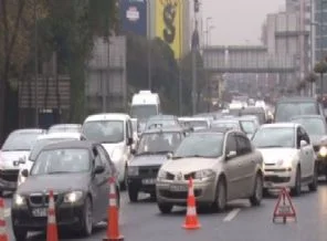 E-5'te maraton trafiği