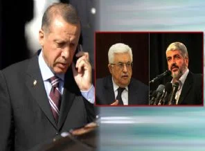Erdoğan, Abbas ve Meşal'le görüştü