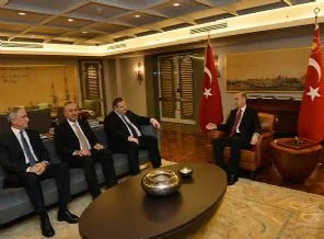 Erdoğan Venizelos'u kabul etti