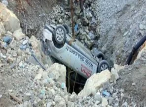 Maden ocağında gazeteciler kaza geçirdi