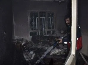 Mersin'de evde LPG patlaması
