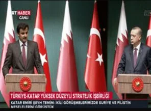 Erdoğan Katar Emiri ile açıklama yaptı