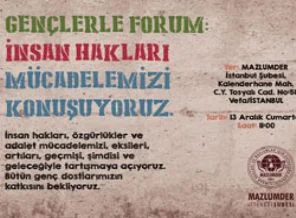 Mazlumder'den gençlere çağrı