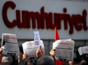 Cumhuriyet Gazetesi'nde deprem