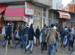 Siirt'te HDP'nin eyleminde olaylar çıktı