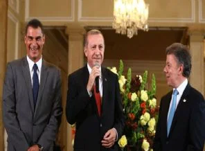 Erdoğan, Kolombiya'da onu görünce şaşırdı