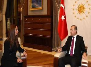 Erdoğan, Niran Ünsal'ı ağırladı