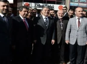 Gül'den esnaf ziyareti